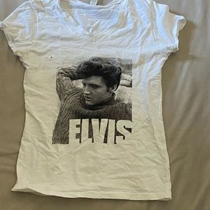 White, Elvis shirt, small
